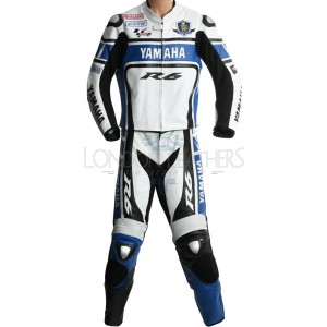 WGP Yamaha R6 50th Anniversary Edition Blue Motorcycle Leather Suit